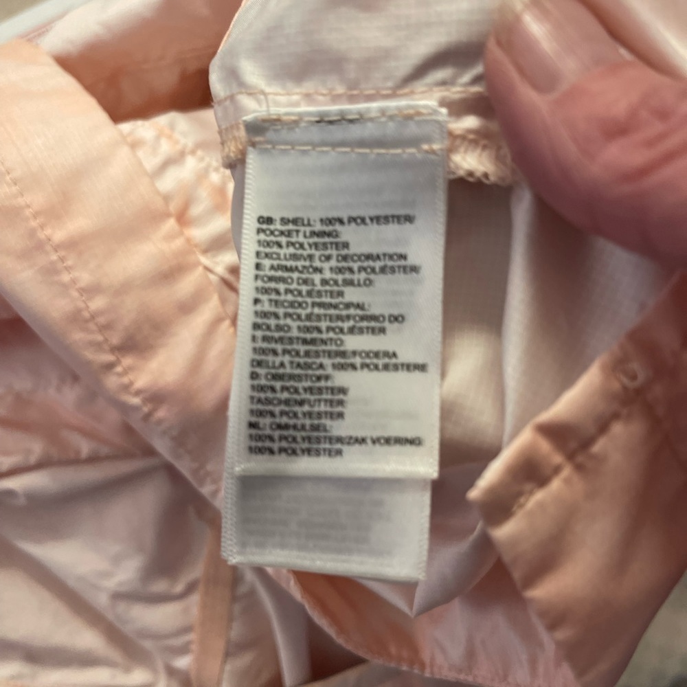 The North Face Fanorak Windwall pink tie dye pullover 1/4 zip windbreaker Size S - Picture 10 of 12